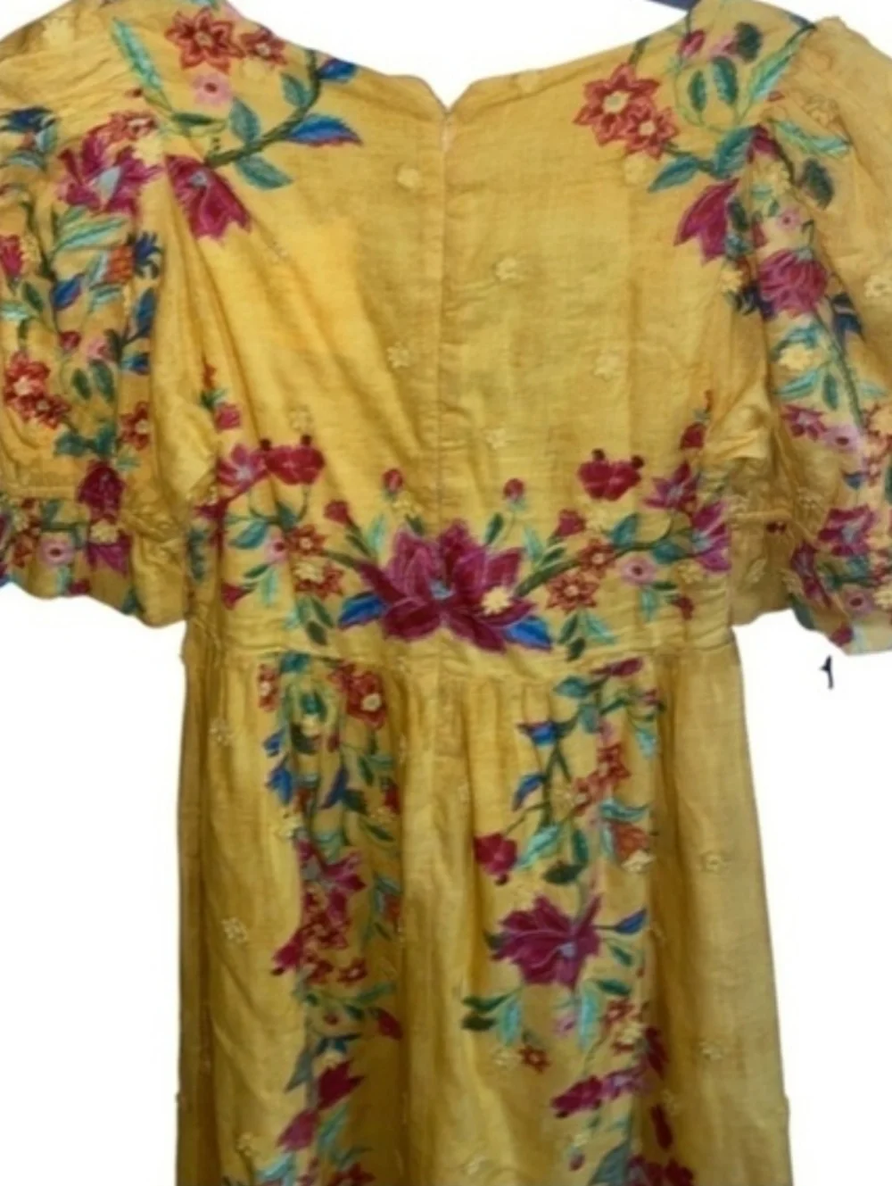 FARM‎ RIO Yellow Floral Maxi Dress Size XS - Picture 6 of 14